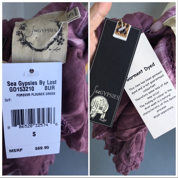 SEA GYPSIES Boho Forever Flounce Dress Size S - Picture 8 of 8